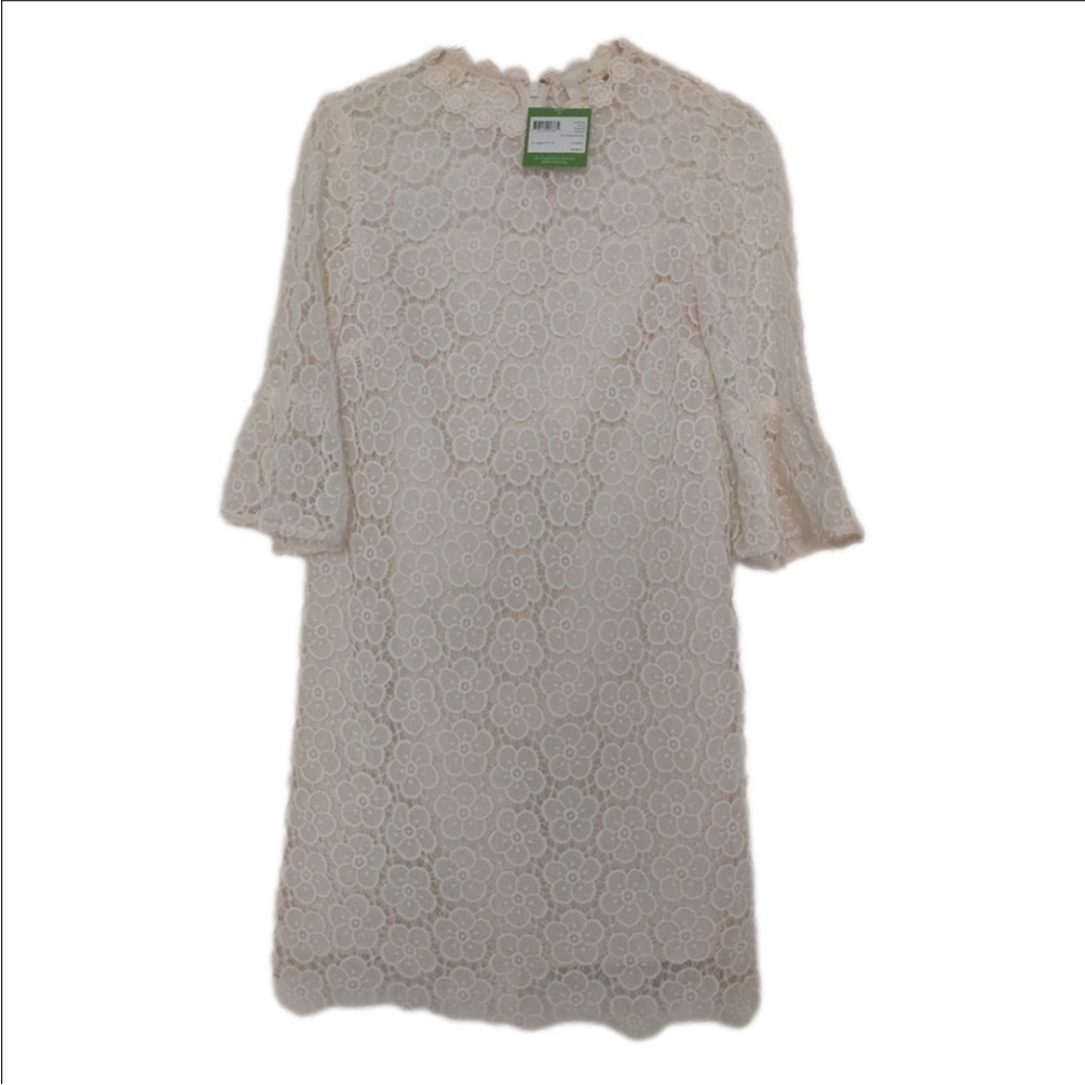 Kate Spade Cream Floral Lace Dress